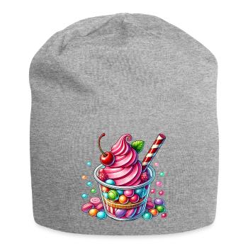 Plaisir des sens : Mug Candy Milkshake - Bonnet en jersey - gris chiné - Devant