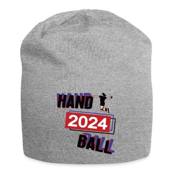 Handball Spielerin Team Turnier Mannschaft 2024 - Jersey-Beanie - Grau meliert - Vorne