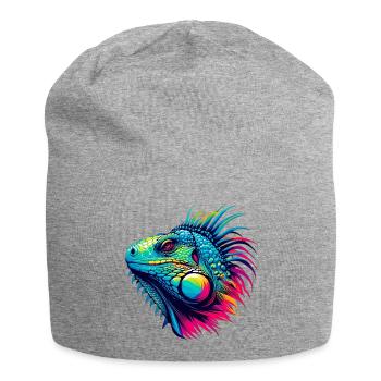 Iguane - Bonnet en jersey - gris chiné - Devant