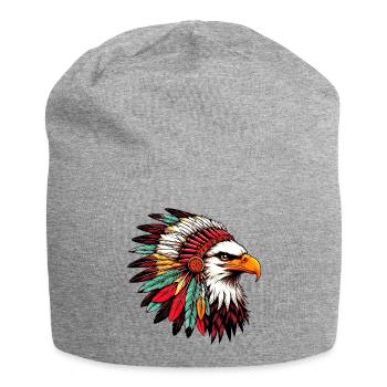 American Indian Eagle American Red Skins - Jersey Beanie - heather grey - Front