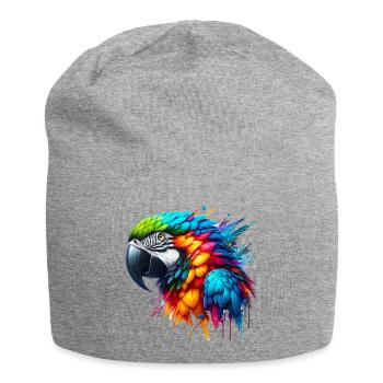Perroquet - Bonnet en jersey - gris chiné - Devant