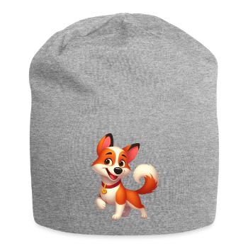 Fox Terrier 8 - Jersey Beanie - heather grey - Front
