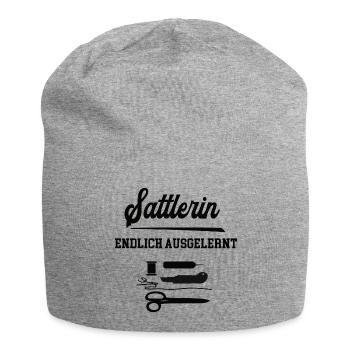 Sattlerin Ausbildung Bestanden Sattlerei Sattler - Jersey-Beanie - Grau meliert - Vorne