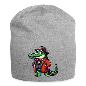 Crocodile Russe en Russe Crocodiles Russes - Bonnet en jersey - gris chiné - Devant