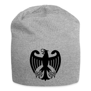 Deutschland Adler - Jersey-Beanie - Grau meliert - Vorne