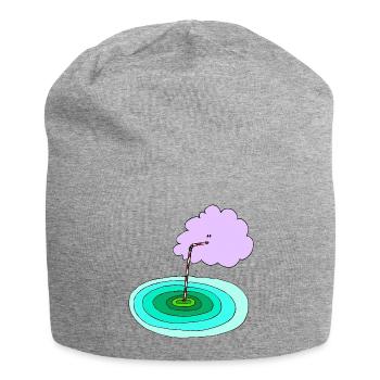 Collection Bébé Soleil d’Été 07 - Bonnet en jersey - gris chiné - Devant