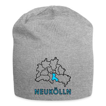 NEUKÖLLN, un quartier de Berlin - Bonnet en jersey - gris chiné - Devant
