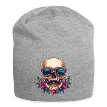 Skelett Bunt - Jersey-Beanie - Grau meliert - Vorne