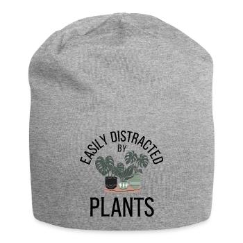 Citation sur la facilité avec laquelle on se distrait par les plantes - Bonnet en jersey - gris chiné - Devant