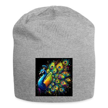 paon - Bonnet en jersey - gris chiné - Devant