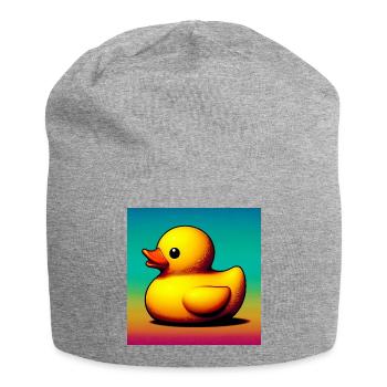 Caneton Canard Canard Canard - Bonnet en jersey - gris chiné - Devant