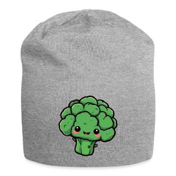 Brokkoli - Jersey-Beanie - Grau meliert - Vorne