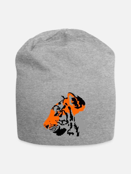 Tiger - Jersey-Beanie - Grau meliert