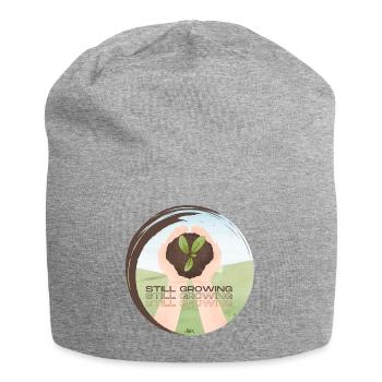 Toujours en croissance – Plante en croissance - Bonnet en jersey - gris chiné - Devant