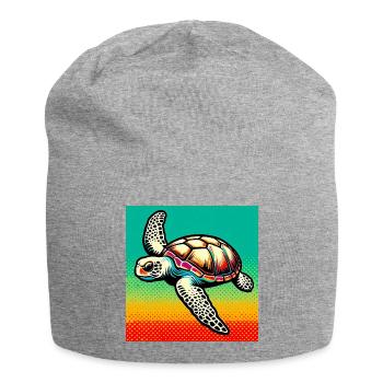 tortue - Bonnet en jersey - gris chiné - Devant