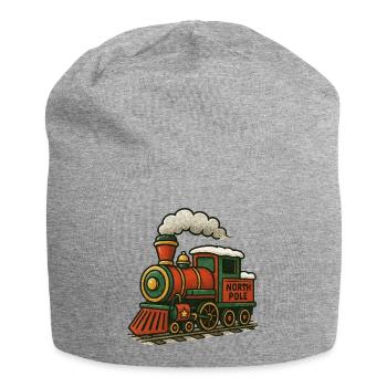 Locomotive Retro du Pôle Nord - Bonnet en jersey - gris chiné - Devant