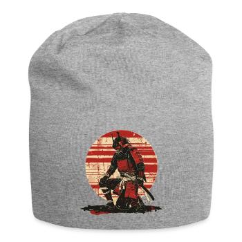 Roter Samurai Schlachtenlook,Ronin - Jersey-Beanie - Grau meliert - Vorne