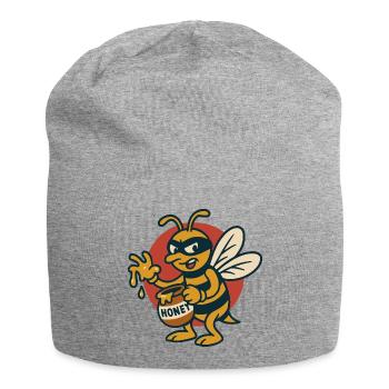Vol de miel bandit apiculteur - Bonnet en jersey - gris chiné - Devant