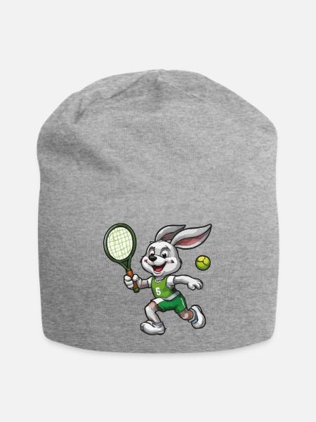 Hoppel Tennis Aufschlagheld - Jersey-Beanie - Grau meliert