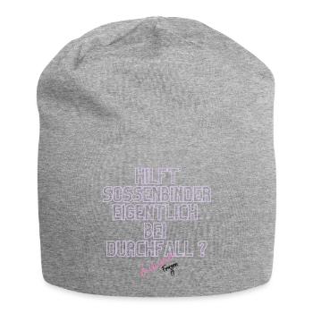 Durchfall Humor Neontext - Jersey-Beanie - Grau meliert - Vorne