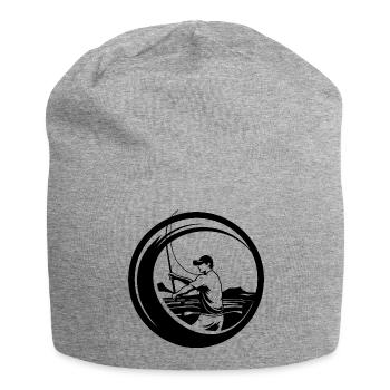 Dessin de pêcheurs - Bonnet en jersey - gris chiné - Devant