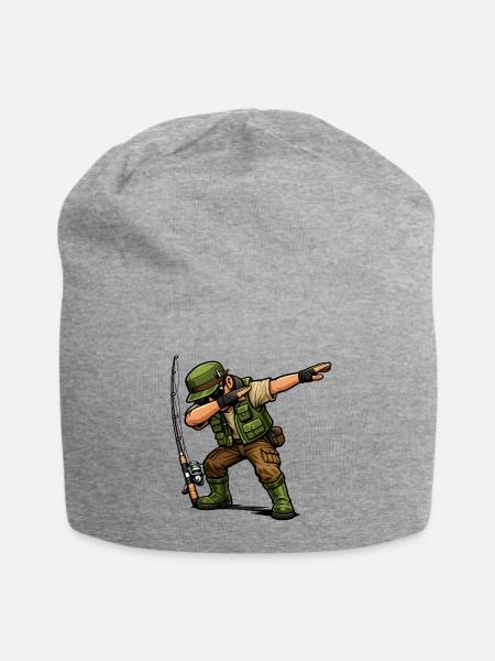 Pêcheur en dab - Bonnet en jersey - gris chiné