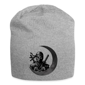 Shinobi Ninja – Geek-Geschenk - Jersey-Beanie - Grau meliert - Vorne