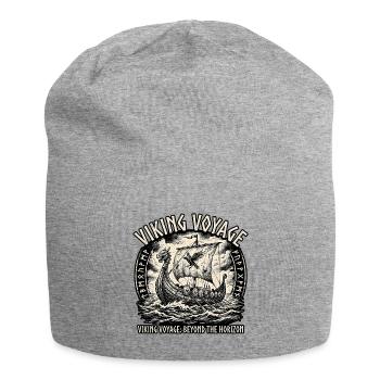 Viking Boat Middle Ages - Jersey Beanie - heather grey - Front