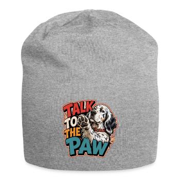 English Setter - Jersey Beanie - heather grey - Front