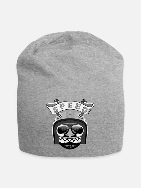 MONSTER RIDER - Jersey-Beanie - Grau meliert