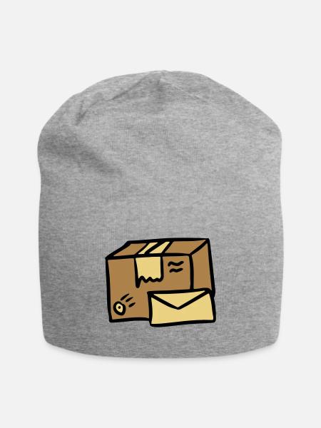 Poste mail Colis Lettre Distribution package letter - Bonnet en jersey - gris chiné