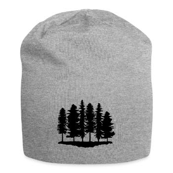 Forest, Trees, Tree - Jersey Beanie - heather grey - Front