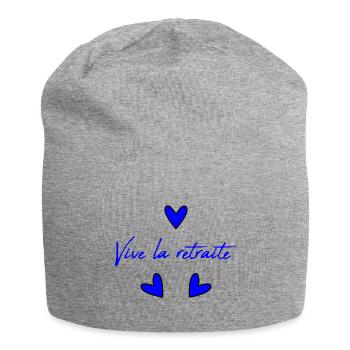 RETRAITE. RETRAITE. RETRAITEE. RETRAITE - Bonnet en jersey - gris chiné - Devant