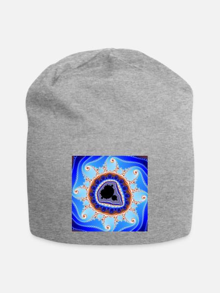 Fraktal #X3 - Jersey-Beanie - Grau meliert