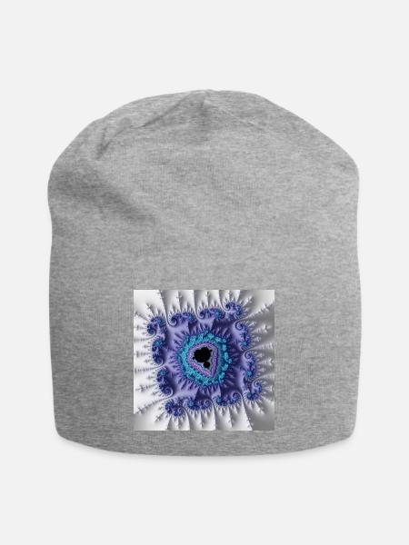 Fraktal #X24 - Jersey-Beanie - Grau meliert