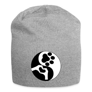 Yin Yang Human/Animals - Jersey Beanie - heather grey - Front