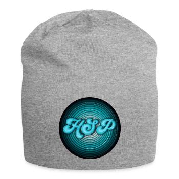 HSP - personne très sensible entoure turquoise - Bonnet en jersey - gris chiné - Devant