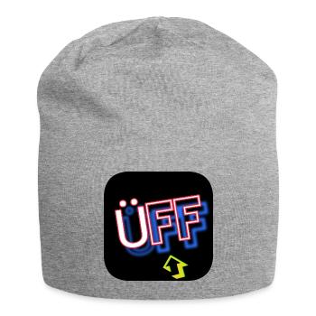 Üff [Status] - Jersey-Beanie - Grau meliert - Vorne