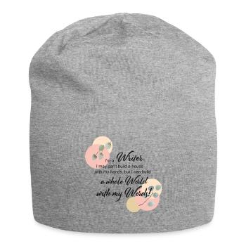 I'm a Writer - Jersey-Beanie - Grau meliert - Vorne