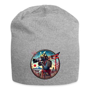 Yukiko Samurai: Capturing Moments with Precision - Jersey-Beanie - Grau meliert - Vorne