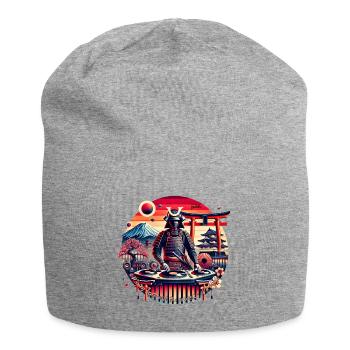 Yukiko Samurai: Mixing Beats with Precision - Jersey-Beanie - Grau meliert - Vorne