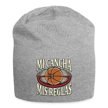 Mein Gericht Meine Regeln - Jersey-Beanie - Grau meliert - Vorne