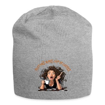 Nur eine weitere Tasse Kaffee - Jersey-Beanie - Grau meliert - Vorne