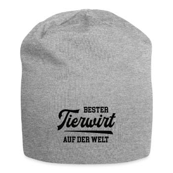 Bester Tierwirt Tierwirte Tierhaltung Tiere Bauer - Jersey-Beanie - Grau meliert - Vorne