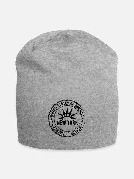 New York - Bonnet en jersey - gris chiné