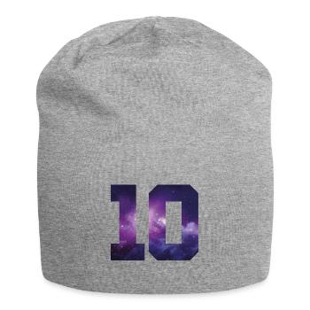 10 zahl jahre - Jersey-Beanie - Grau meliert - Vorne