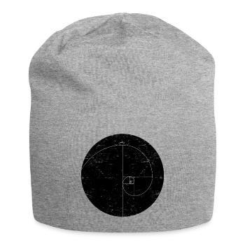 fibonacci spiral - Jersey Beanie - heather grey - Front