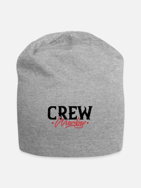 crew member - Jersey-Beanie - Grau meliert