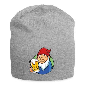 gartenzwerg bier zwerg - Jersey-Beanie - Grau meliert - Vorne