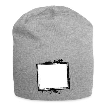 Cadre Contours Vides - Bonnet en jersey - gris chiné - Devant